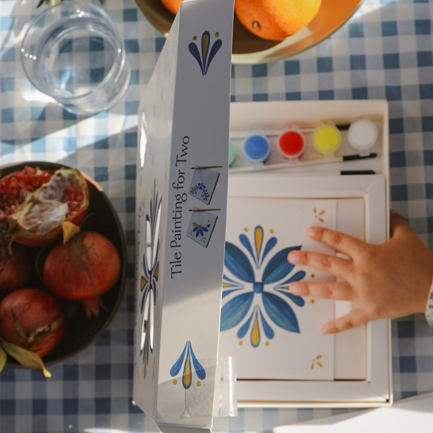 Coffret de peinture sur azulejos