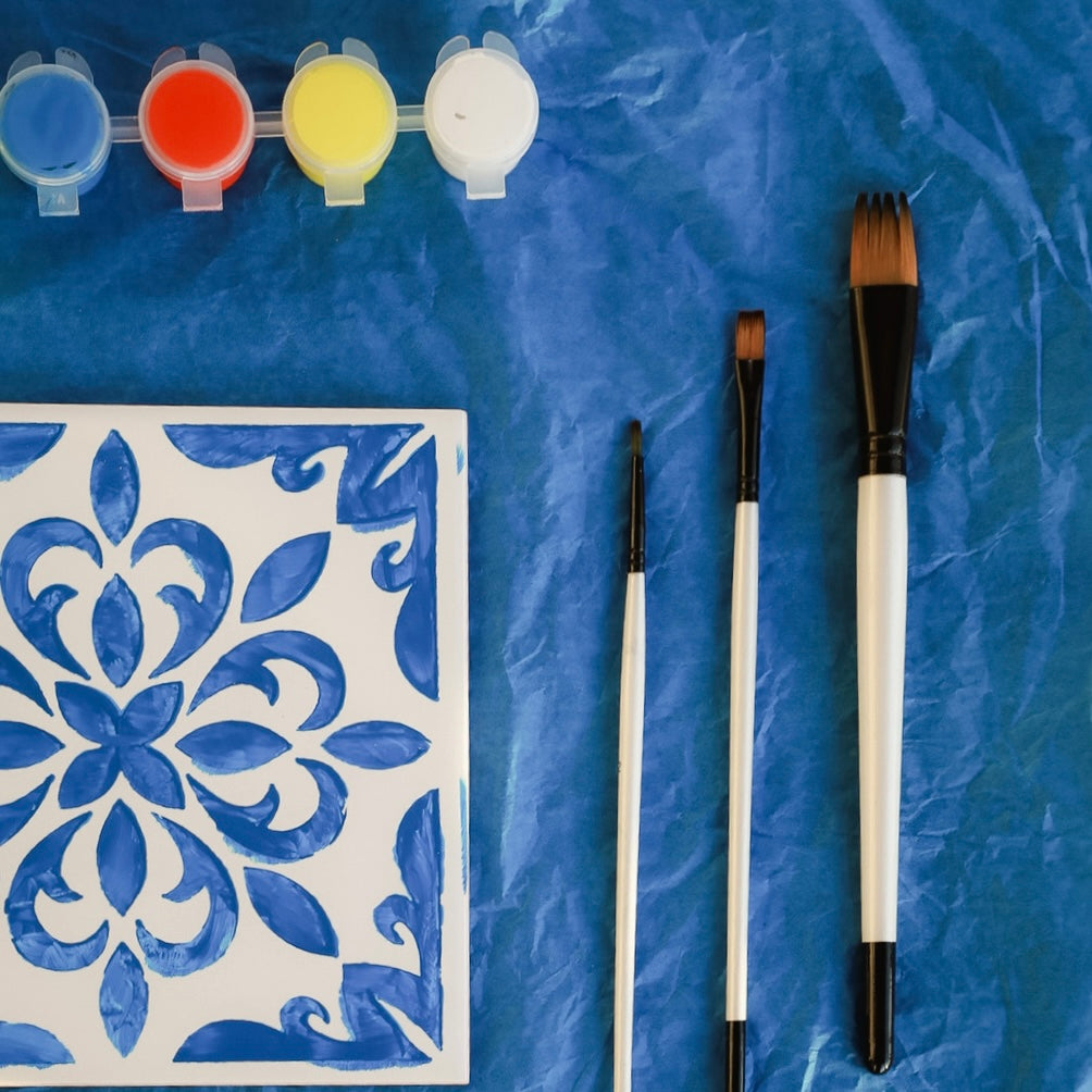 Coffret de peinture sur azulejos