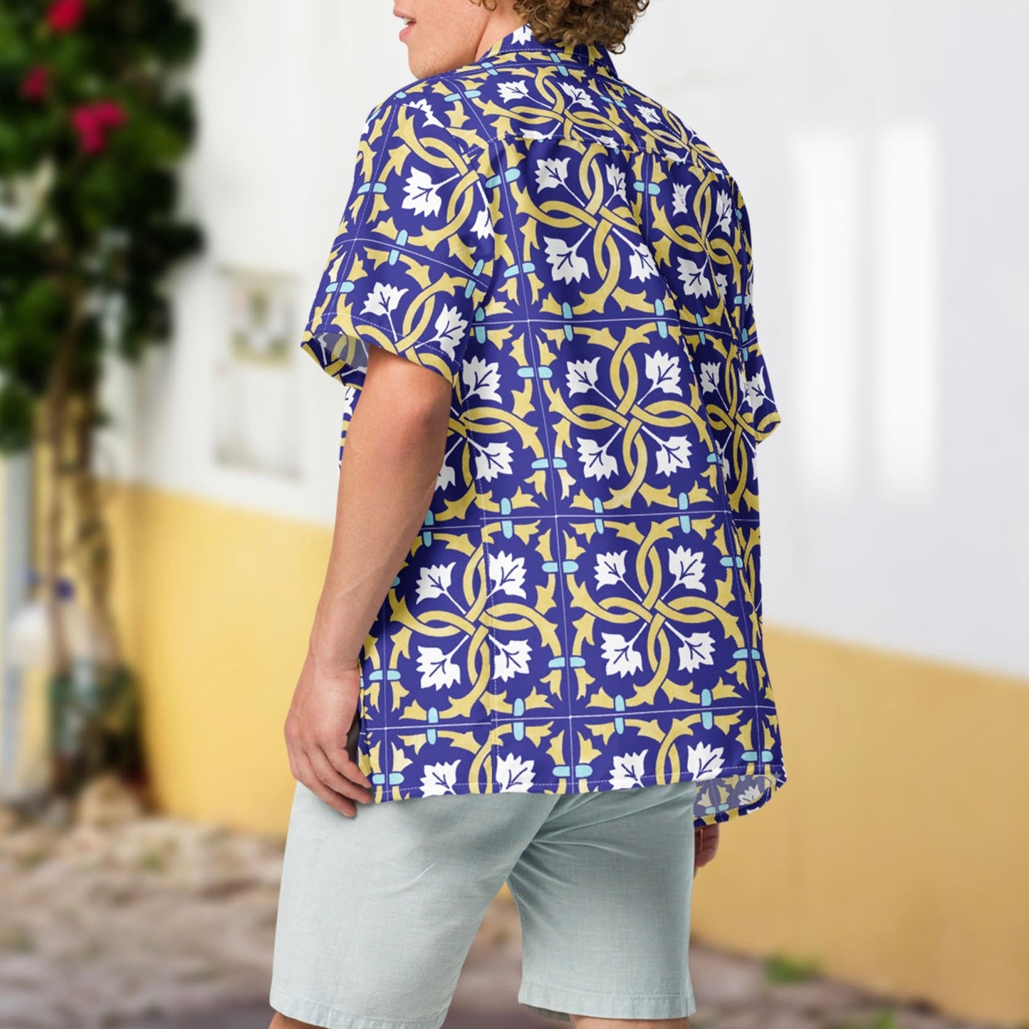 Ensemble chemise + short de bain « Azulejos de Leiria »