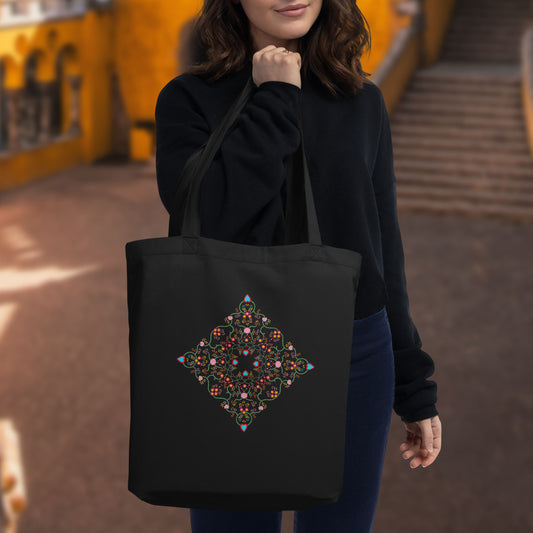 Tote bag en coton bio "Lenço dos namorados"