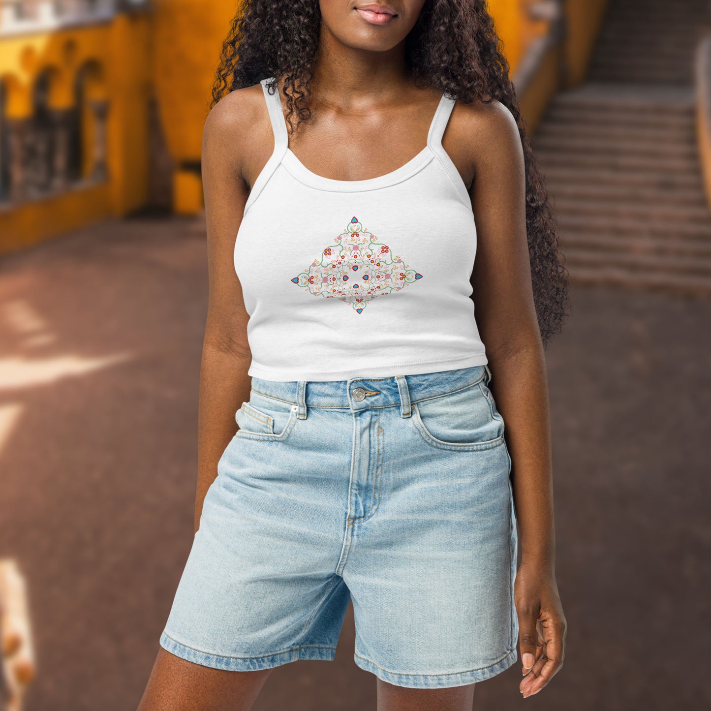 Débardeur côtelé "Lenço dos namorados"