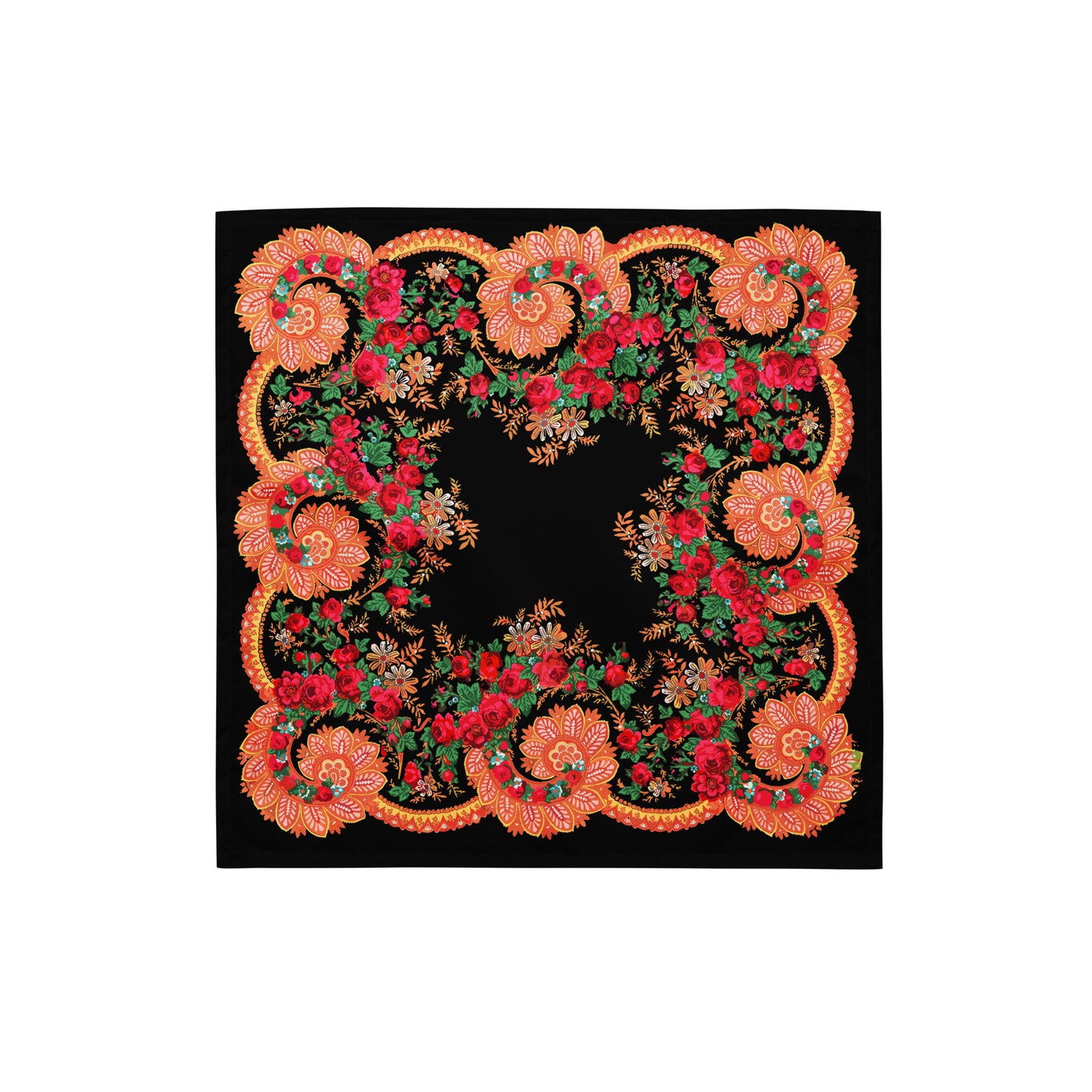 Bandana « Foulard portugais Minhoto noir »