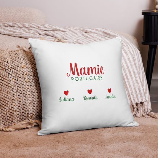 Coussin « Mamie portugaise » personnalisable