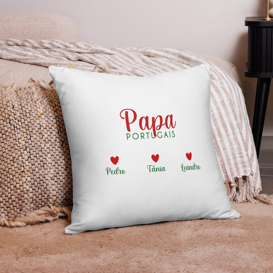 Coussin « Papa portugais » personnalisable