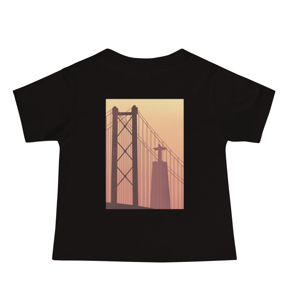 T-shirt bébé « Coucher de soleil à Lisbonne »