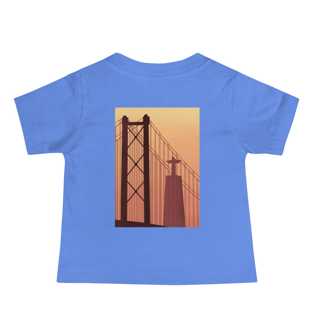 T-shirt bébé « Coucher de soleil à Lisbonne »