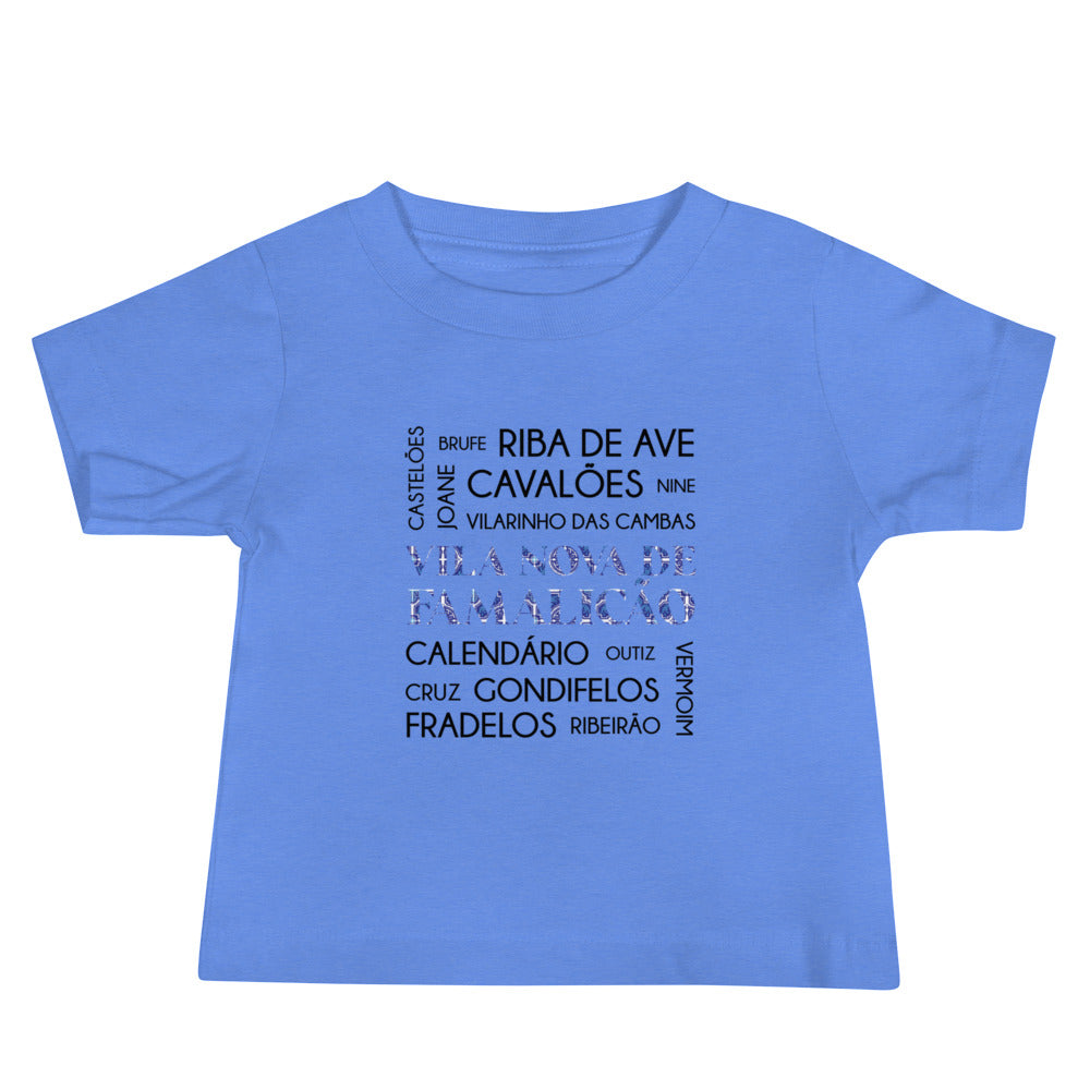 T-shirt bebé “Vila Nova de Famalicão e freguesias”