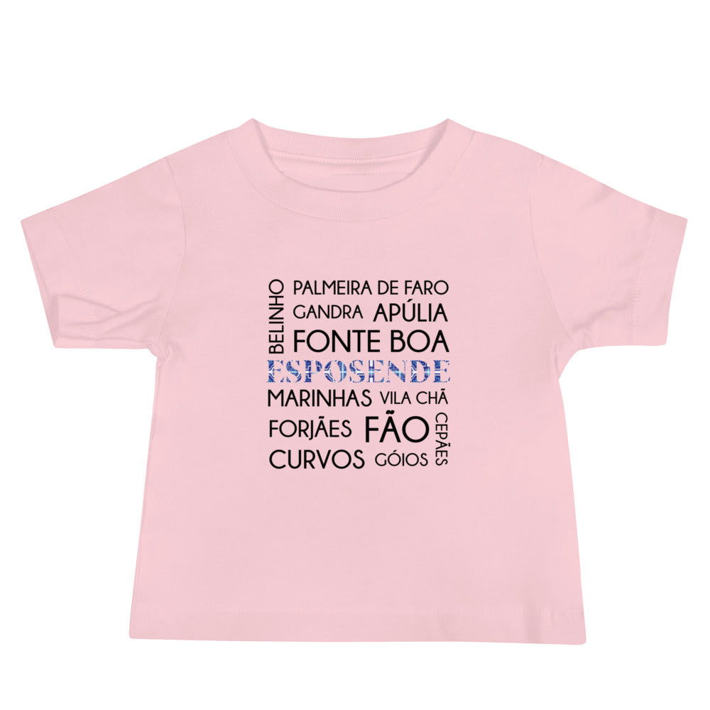 T-shirt bebé “Esposende e freguesias”