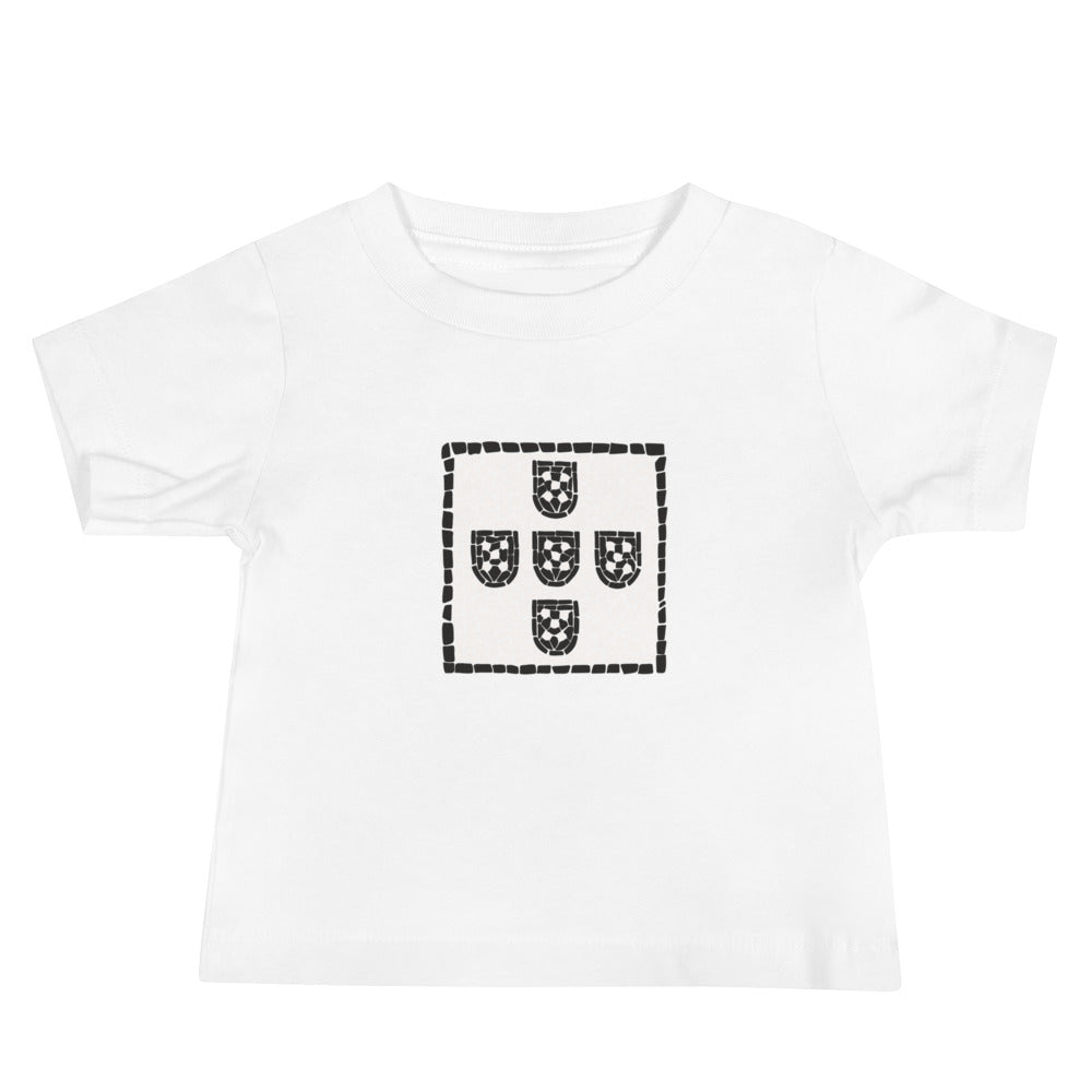 T-shirt bebé “Calçada Portuguesa Crest”