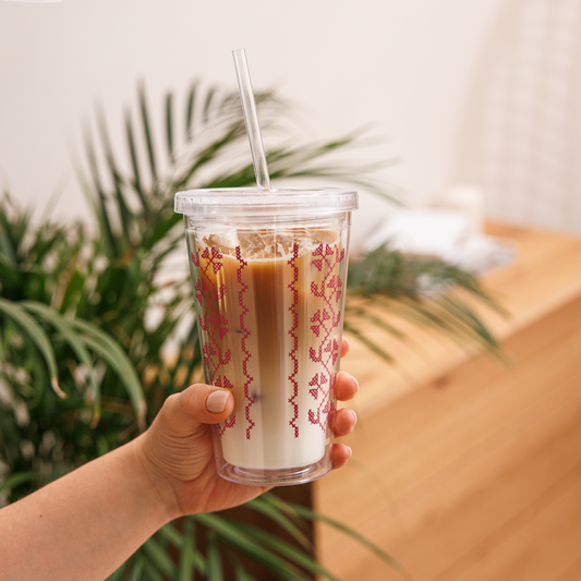 Gobelet en plastique réutilisable « Bordados vianenses »