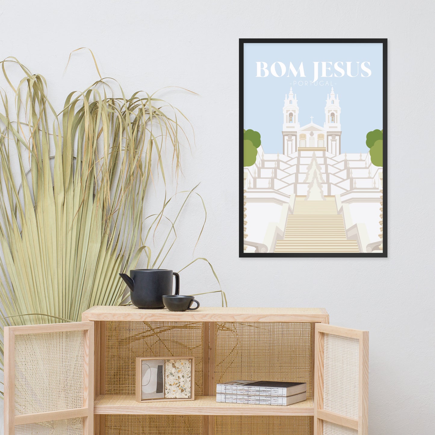 Affiche « Bom Jesus - Braga » encadrée