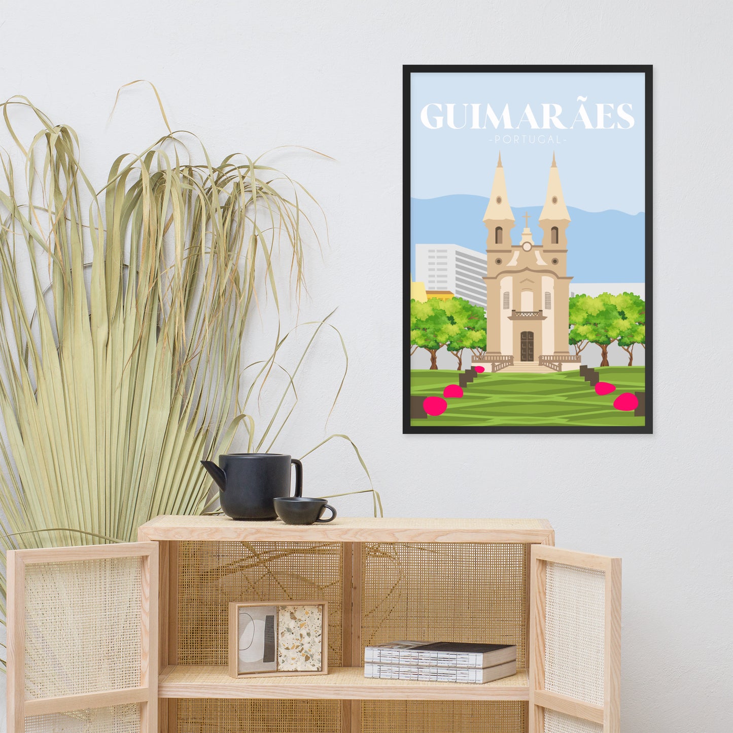 Affiche « Guimarães » encadrée