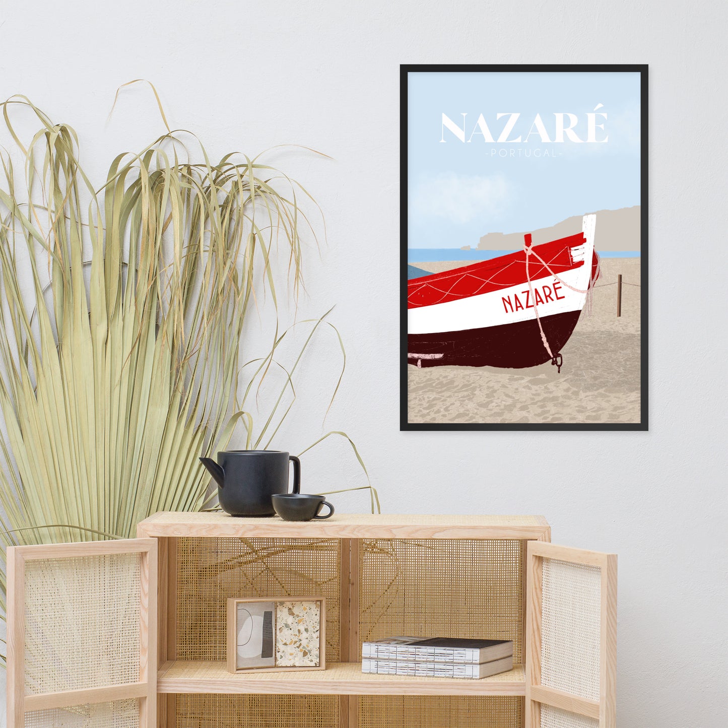 Affiche "Nazaré" encadrée