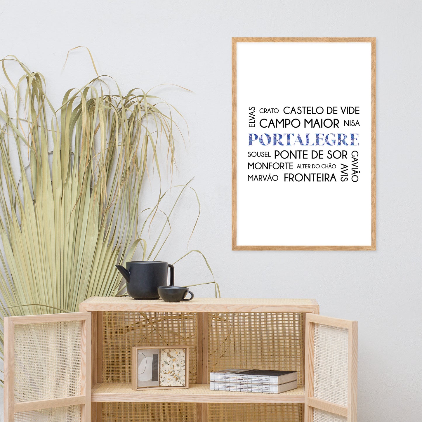 Affiche « District Portalegre » encadrée