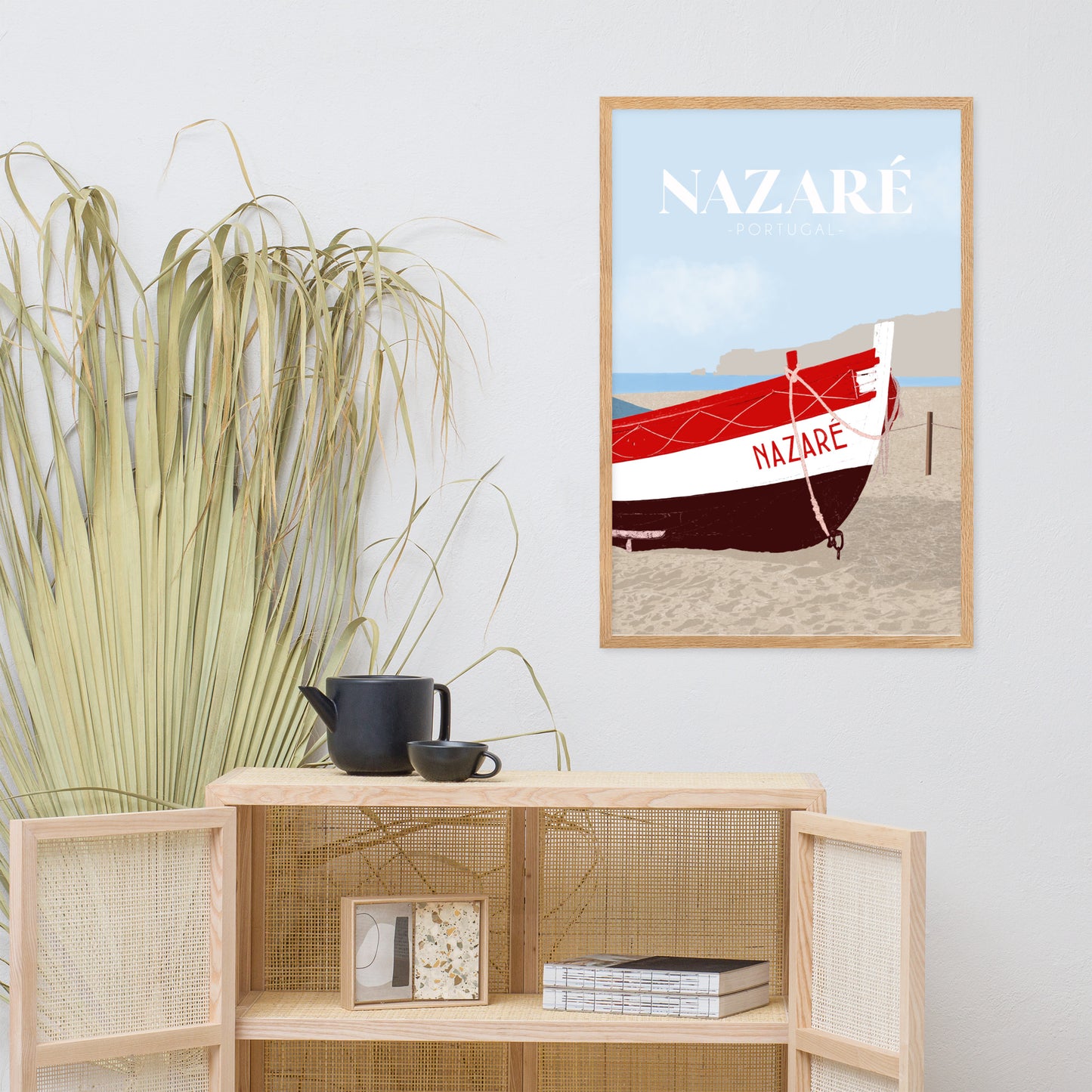 Affiche "Nazaré" encadrée