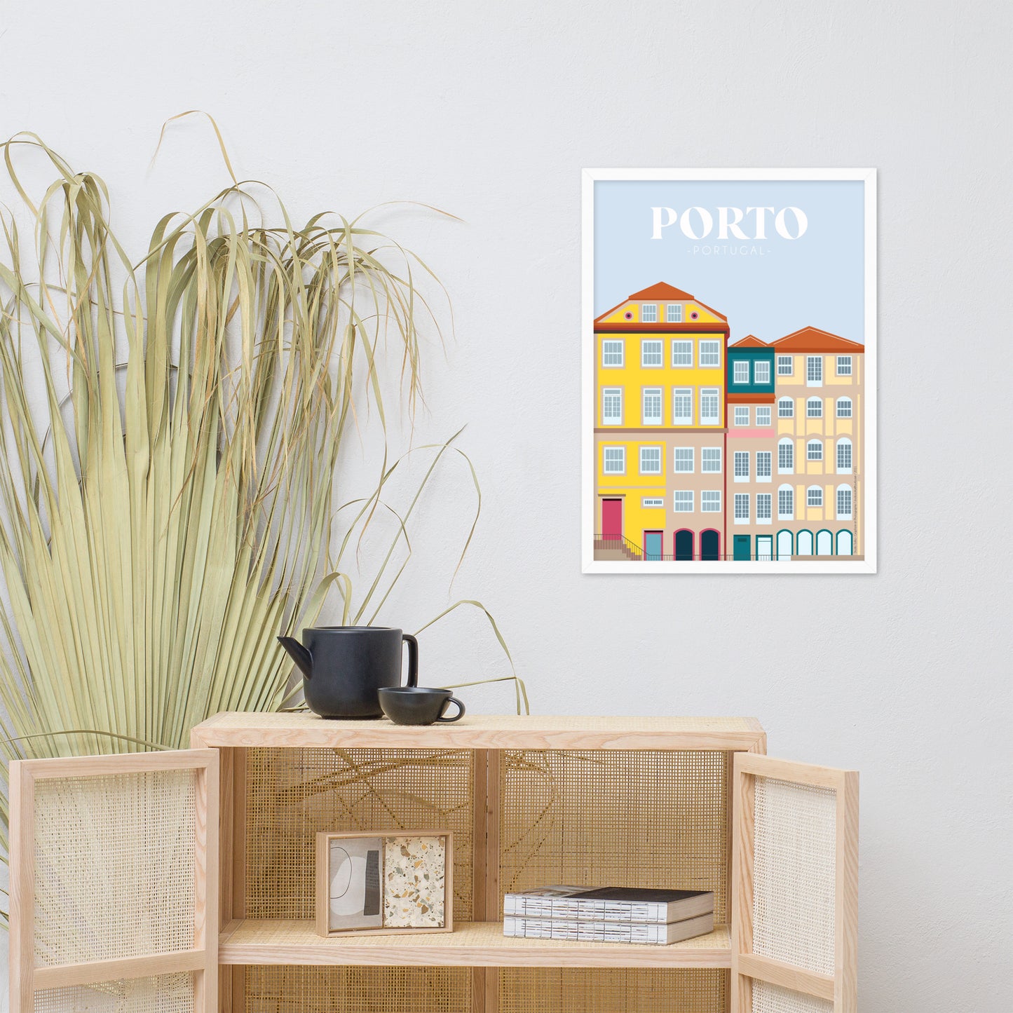 Affiche « Architecture Porto » encadrée