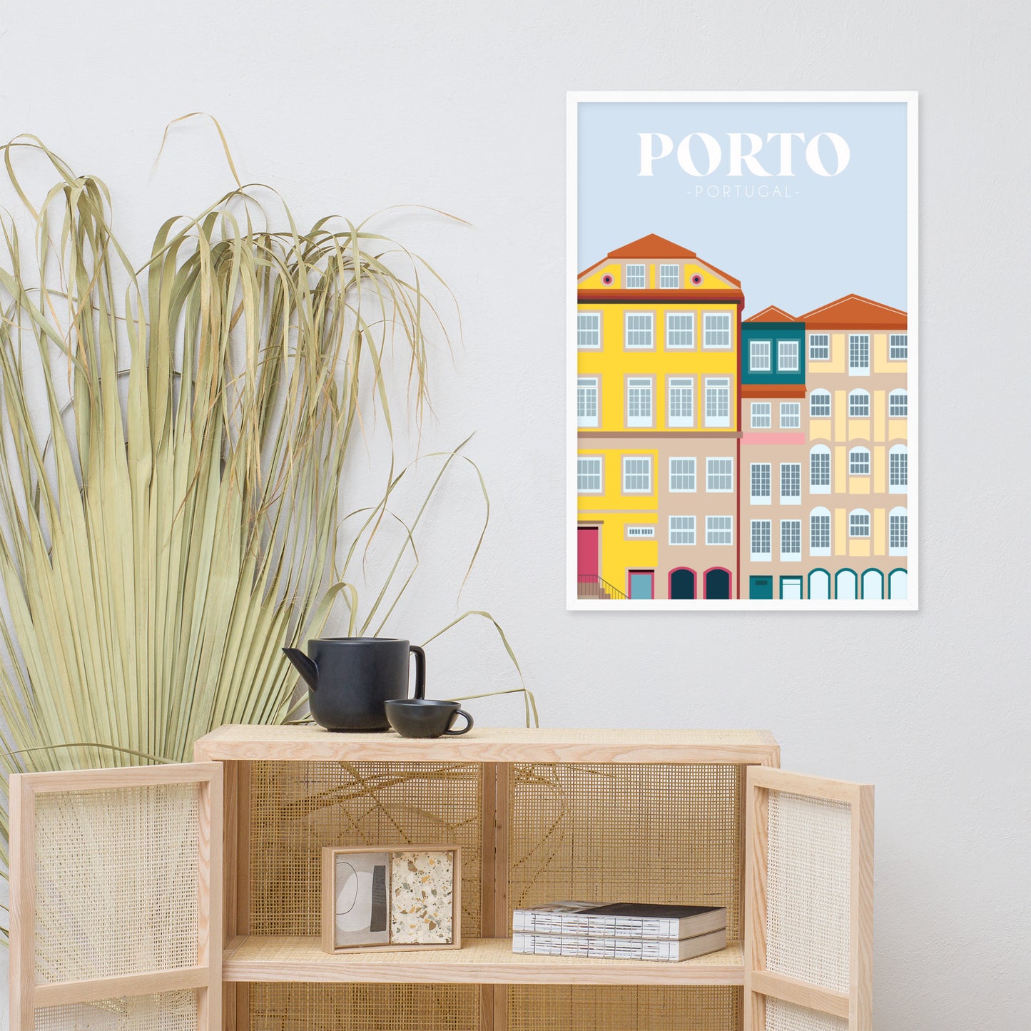 Affiche « Architecture Porto » encadrée