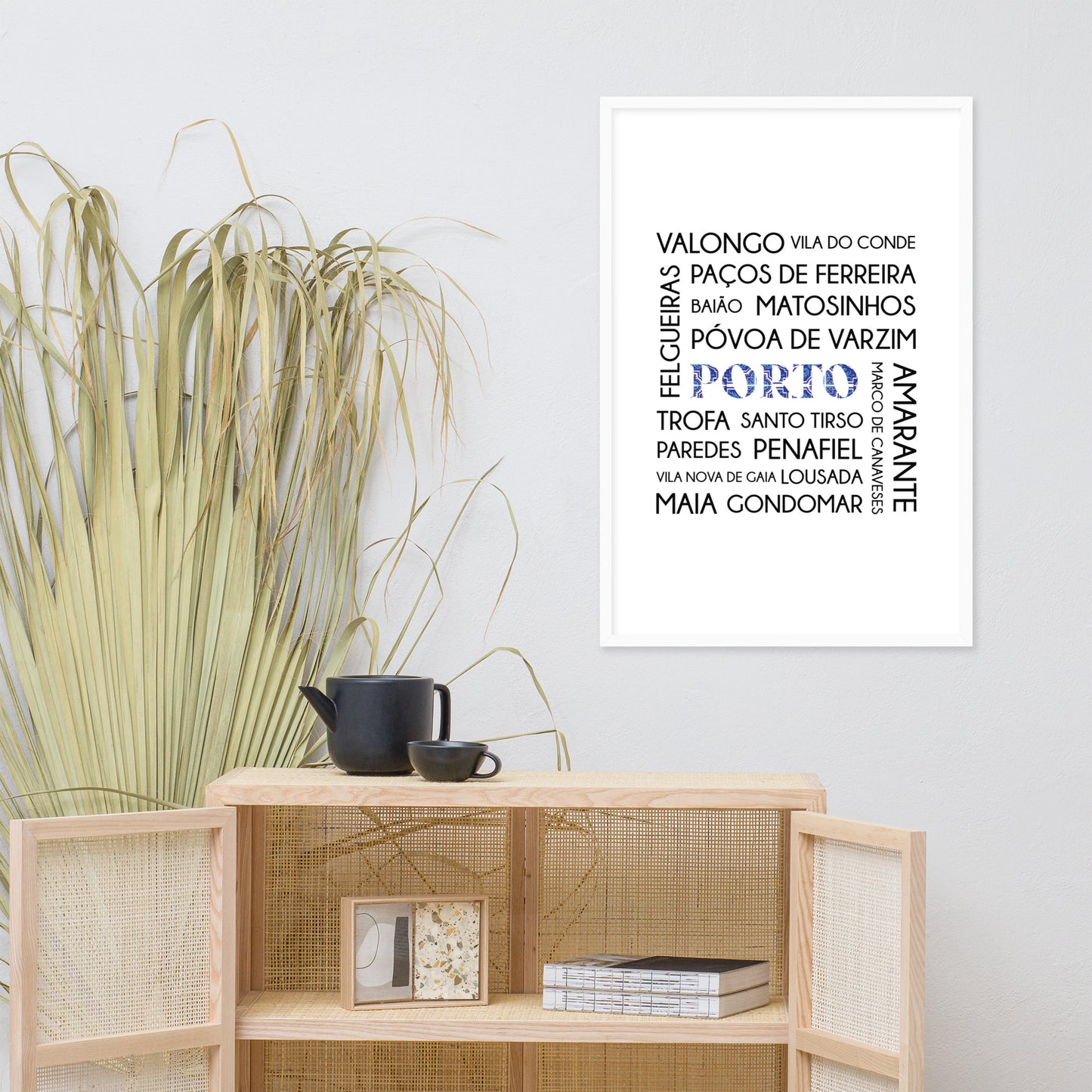 Affiche « District Porto » encadrée