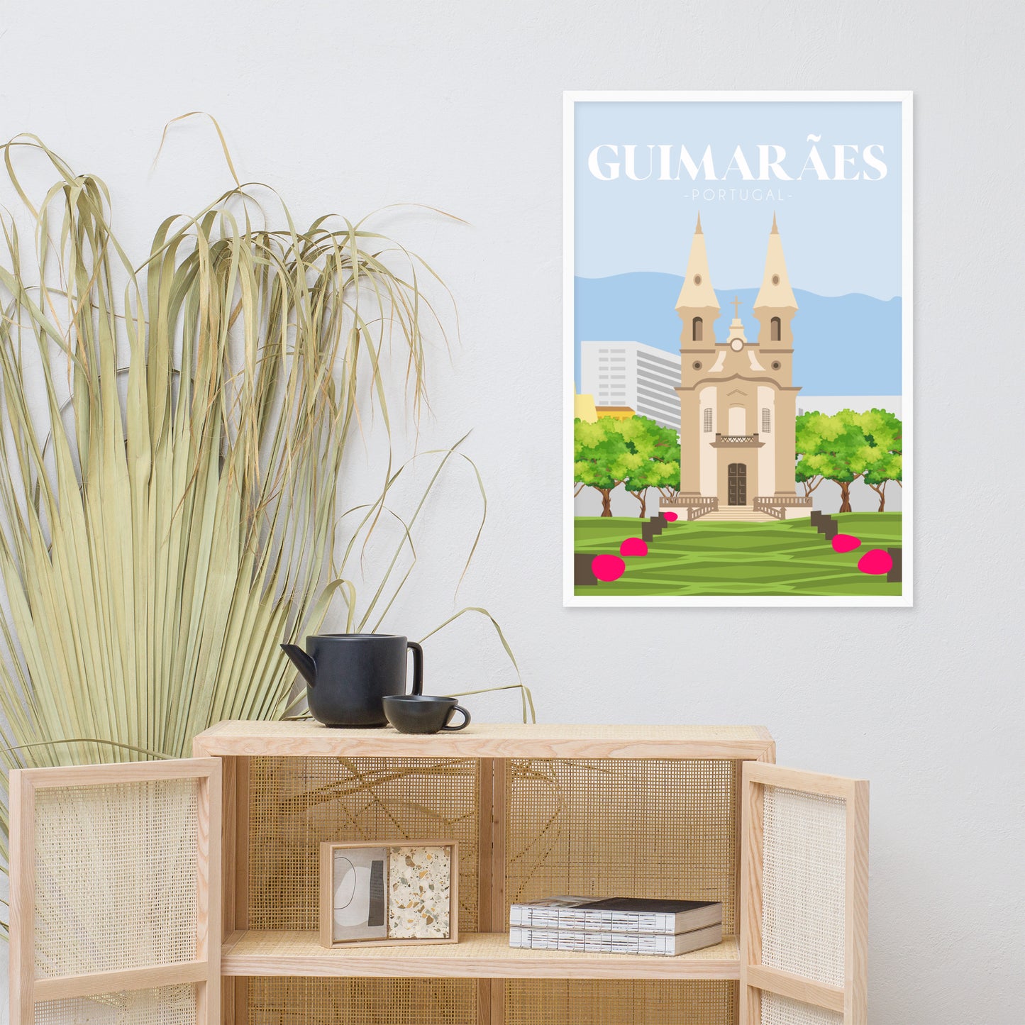 Affiche « Guimarães » encadrée