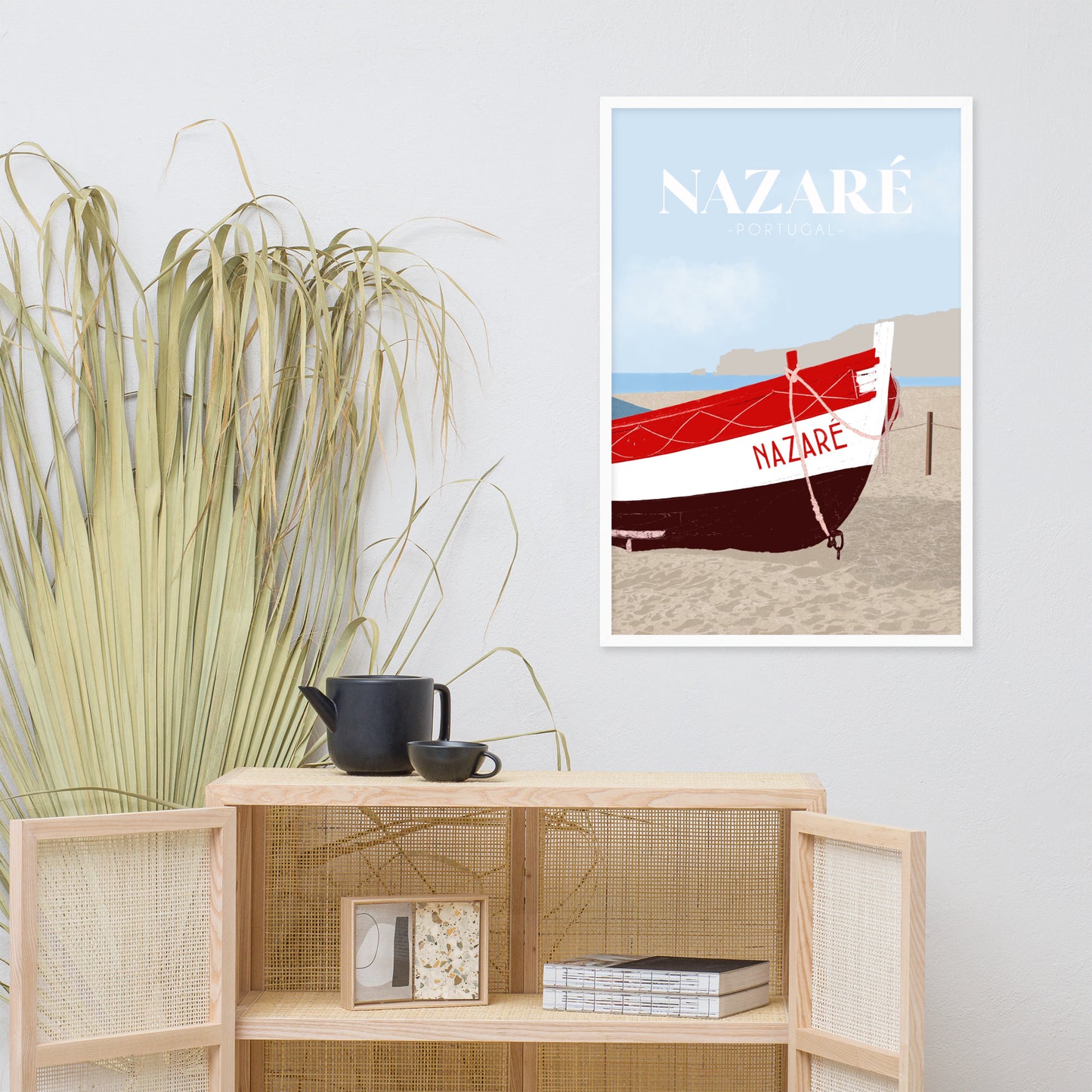 Affiche "Nazaré" encadrée