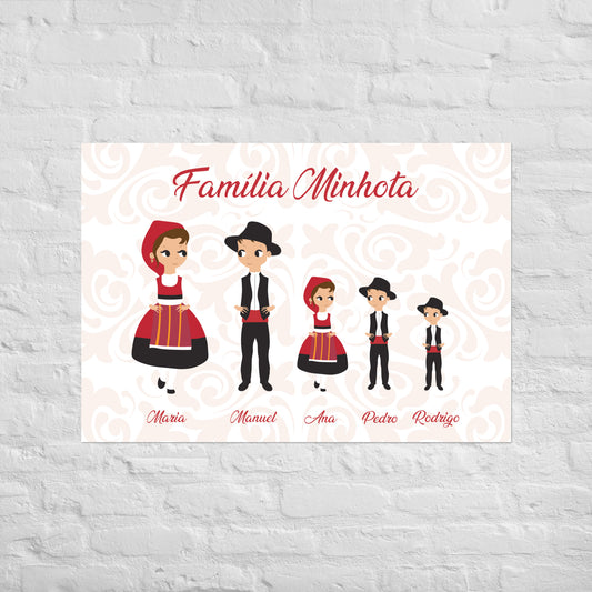 Poster “Família Minhota” personalizável