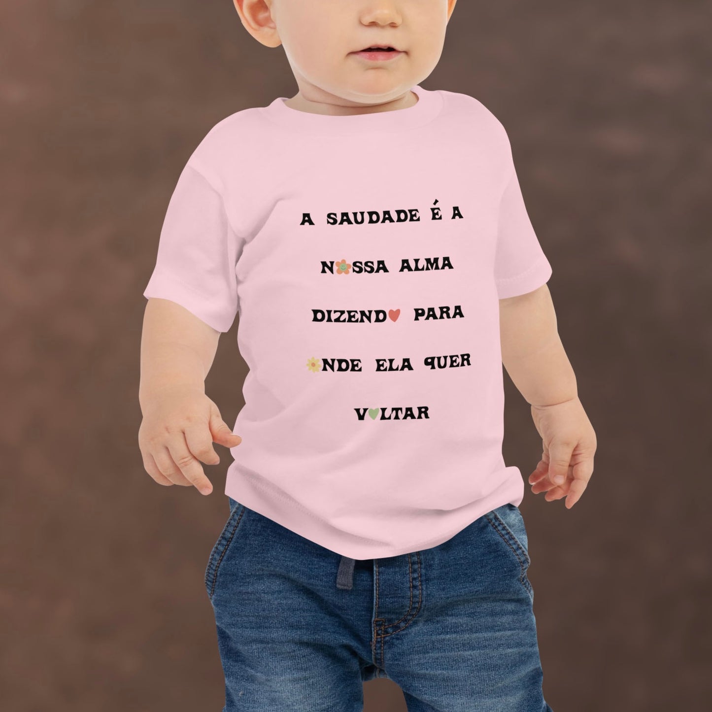 T-shirt bebé “A saudade é a nossa alma”