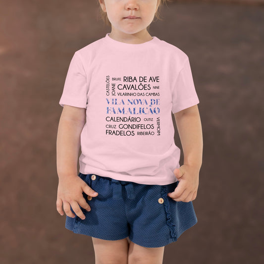 T-shirt infantil “Vila Nova de Famalicão e freguesias”