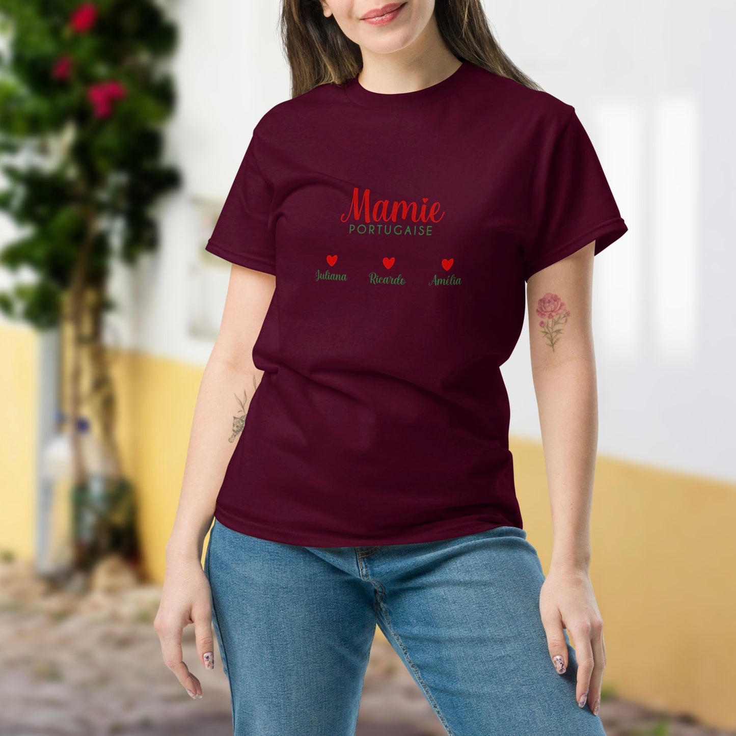 T-shirt « Mamie portugaise » personnalisable