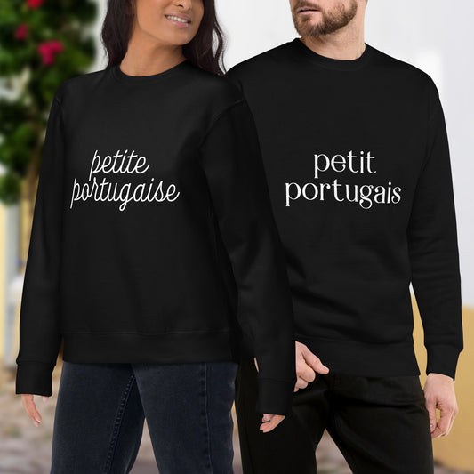 Dupla de sweatshirts “Little Portuguese / Little Portuguese”