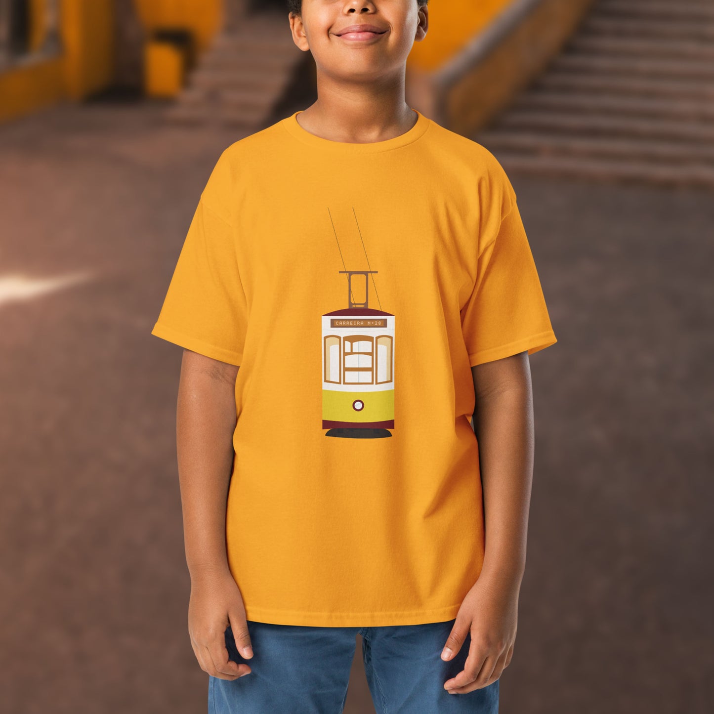 T-shirt infantil “Eléctrico de Lisboa”