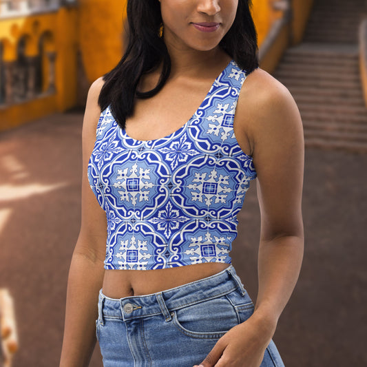 Crop-top « Azulejos de Porto »