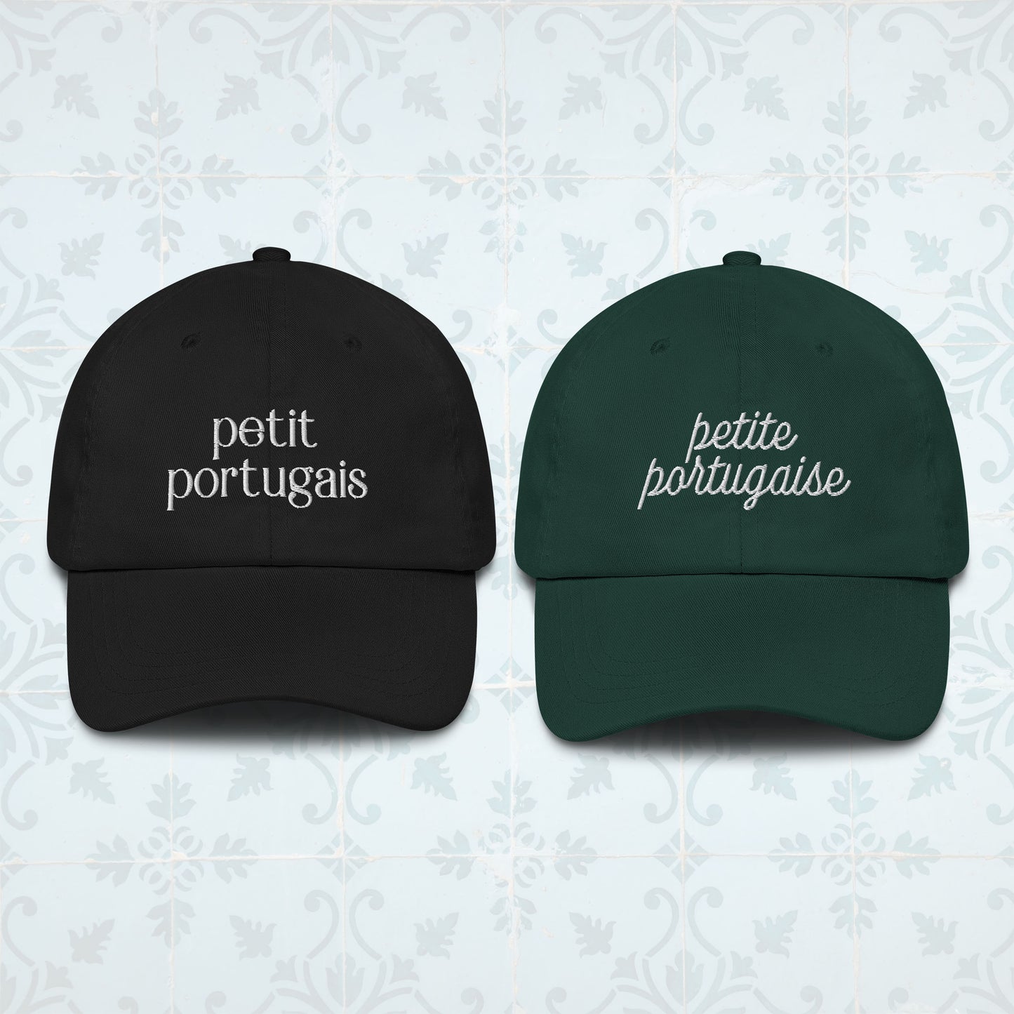 Duo de bonés “Pequeno Português/Pequeno Português”