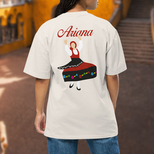 T-shirt oversized “Minhota” personalizável