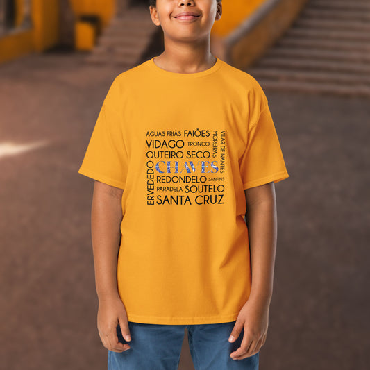 T-shirt infantil “Chaves e freguesias”