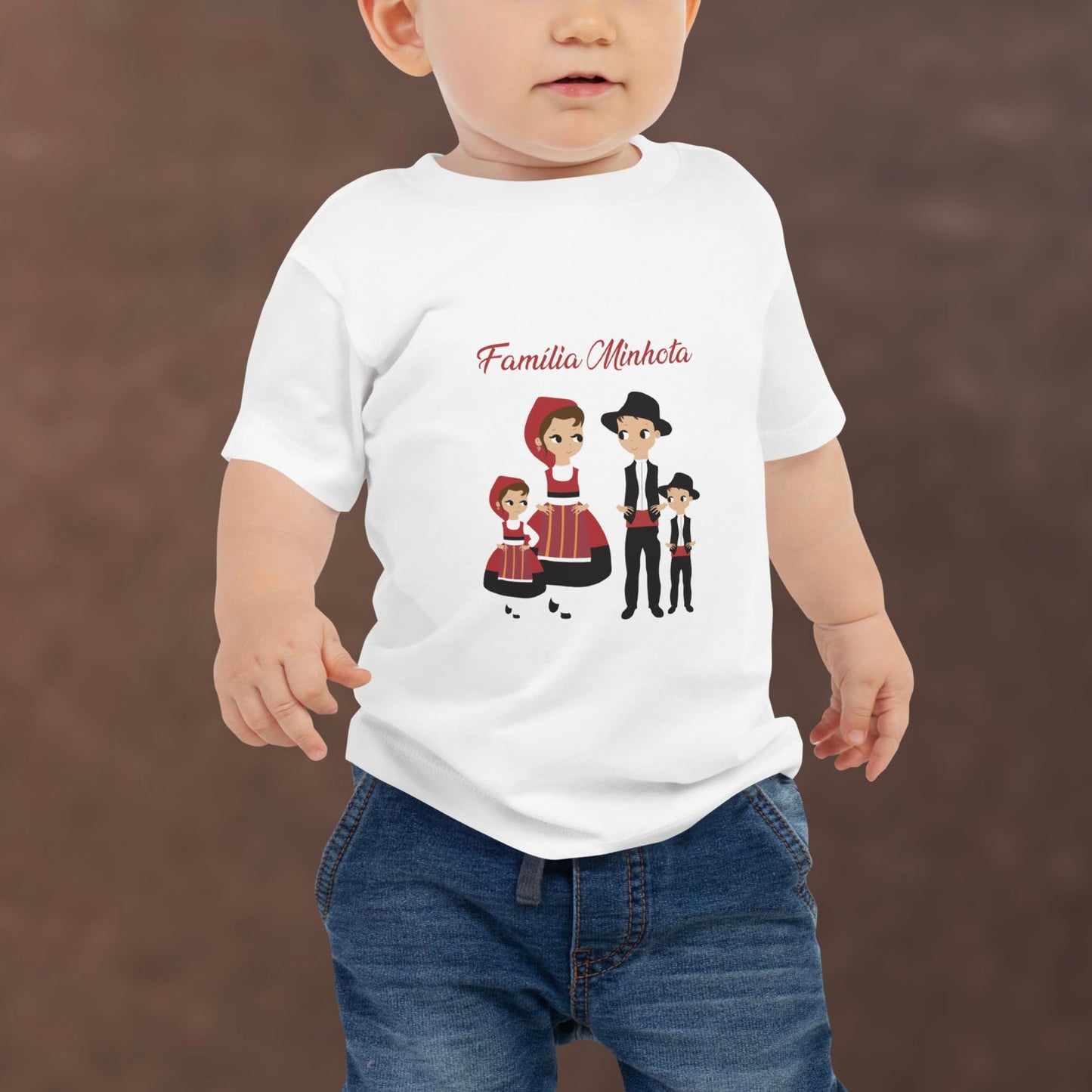 T-shirt bebé “Família Minhota” personalizável