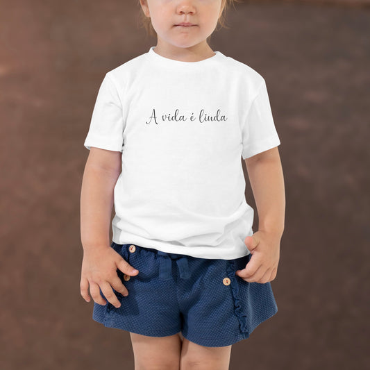 T-shirt petit enfant « A vida é linda »