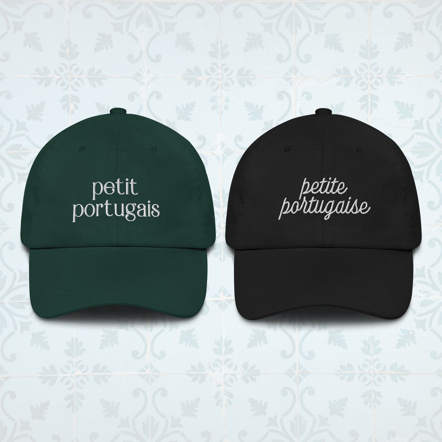 Duo de bonés “Pequeno Português/Pequeno Português”