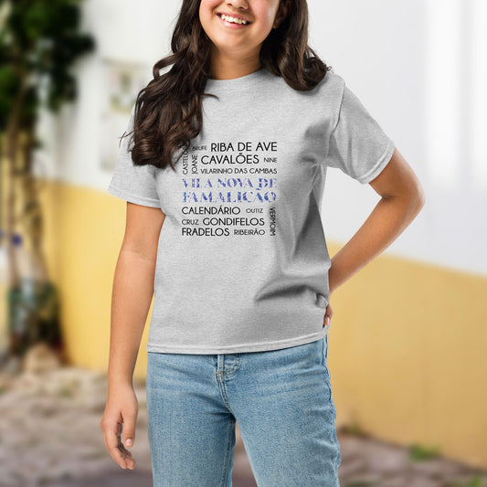 T-shirt enfant « Vila Nova de Famalicão e freguesias »