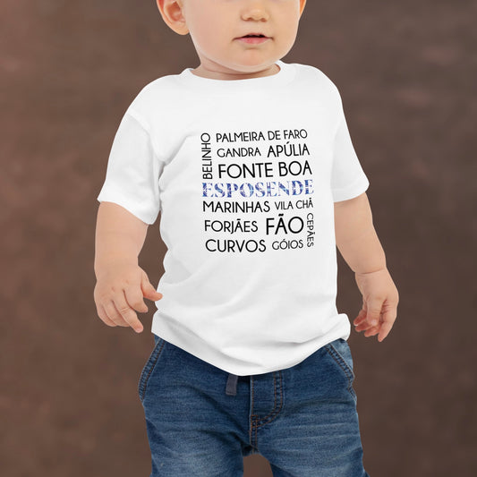 T-shirt bebé “Esposende e freguesias”