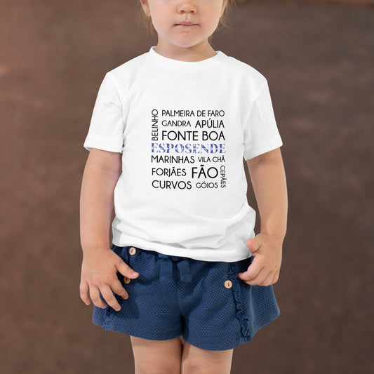 T-shirt infantil “Esposende e freguesias”