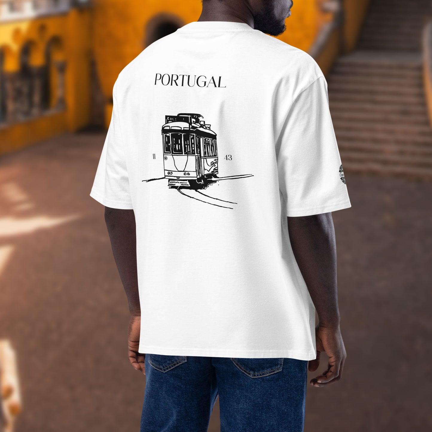 T-shirt oversize « Croquis Portugal »