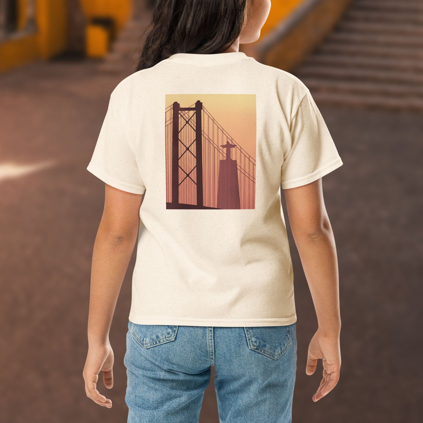 T-shirt infantil “Pôr do Sol em Lisboa”