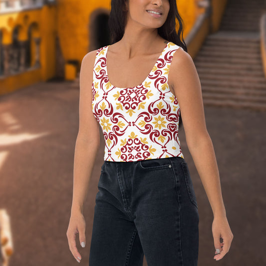 Crop-top « Azulejos de Sintra »