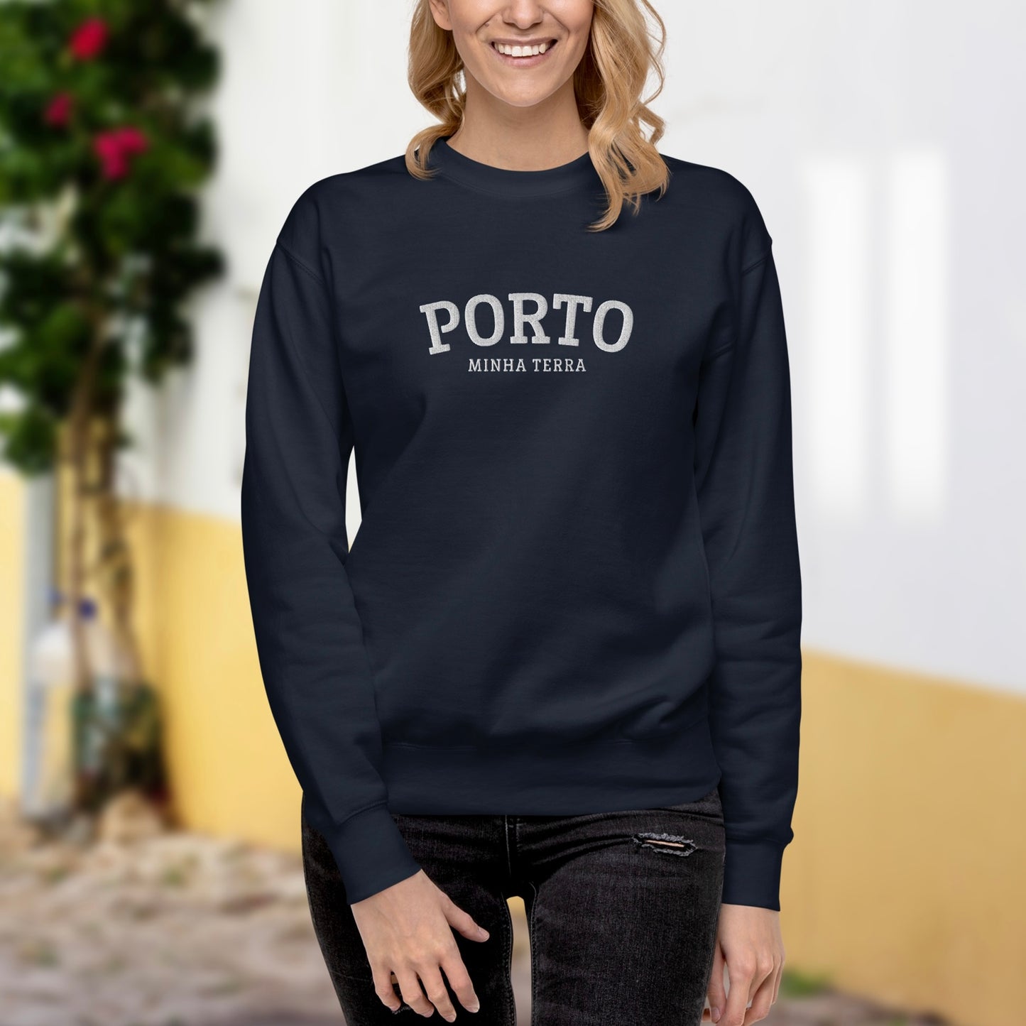 Moletom bordado "Porto, Minha Terra"