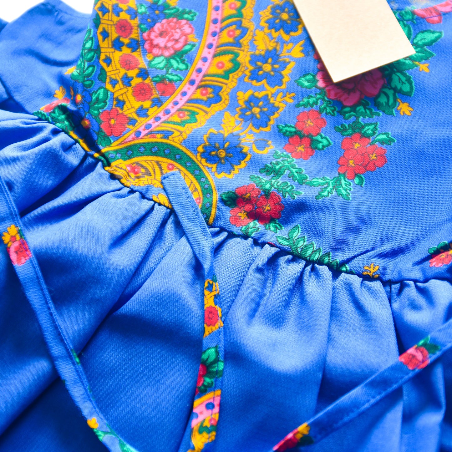 Vestido infantil “Minhota” – Azul