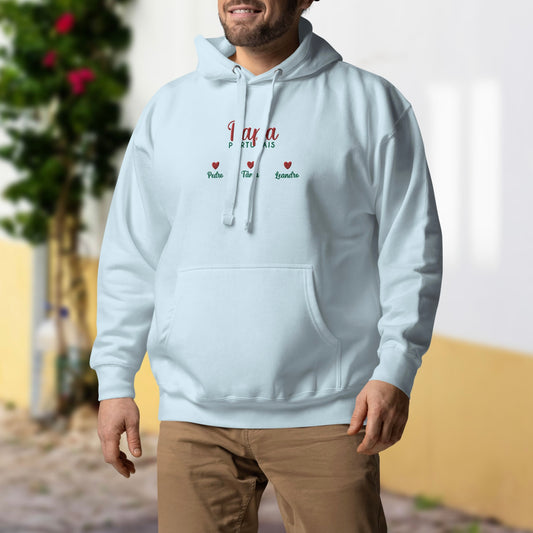 Capuz bordado “Portuguese Dad” personalizável