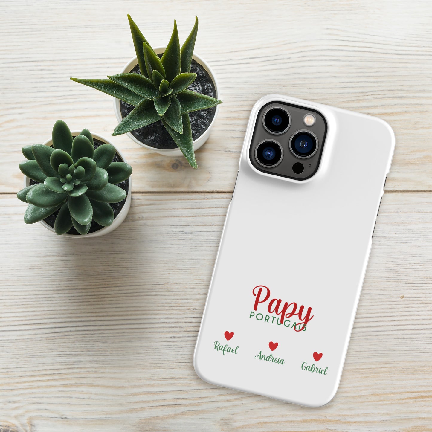 Capa rígida personalizável para iPhone “Vovô Português”