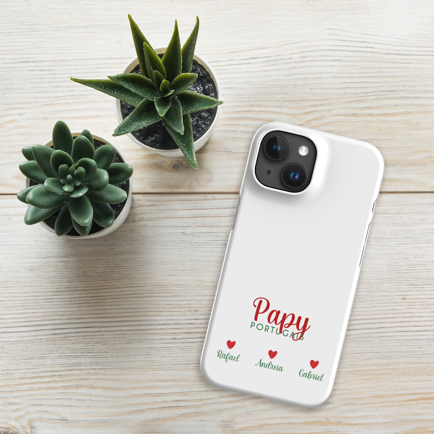 Capa rígida personalizável para iPhone “Vovô Português”