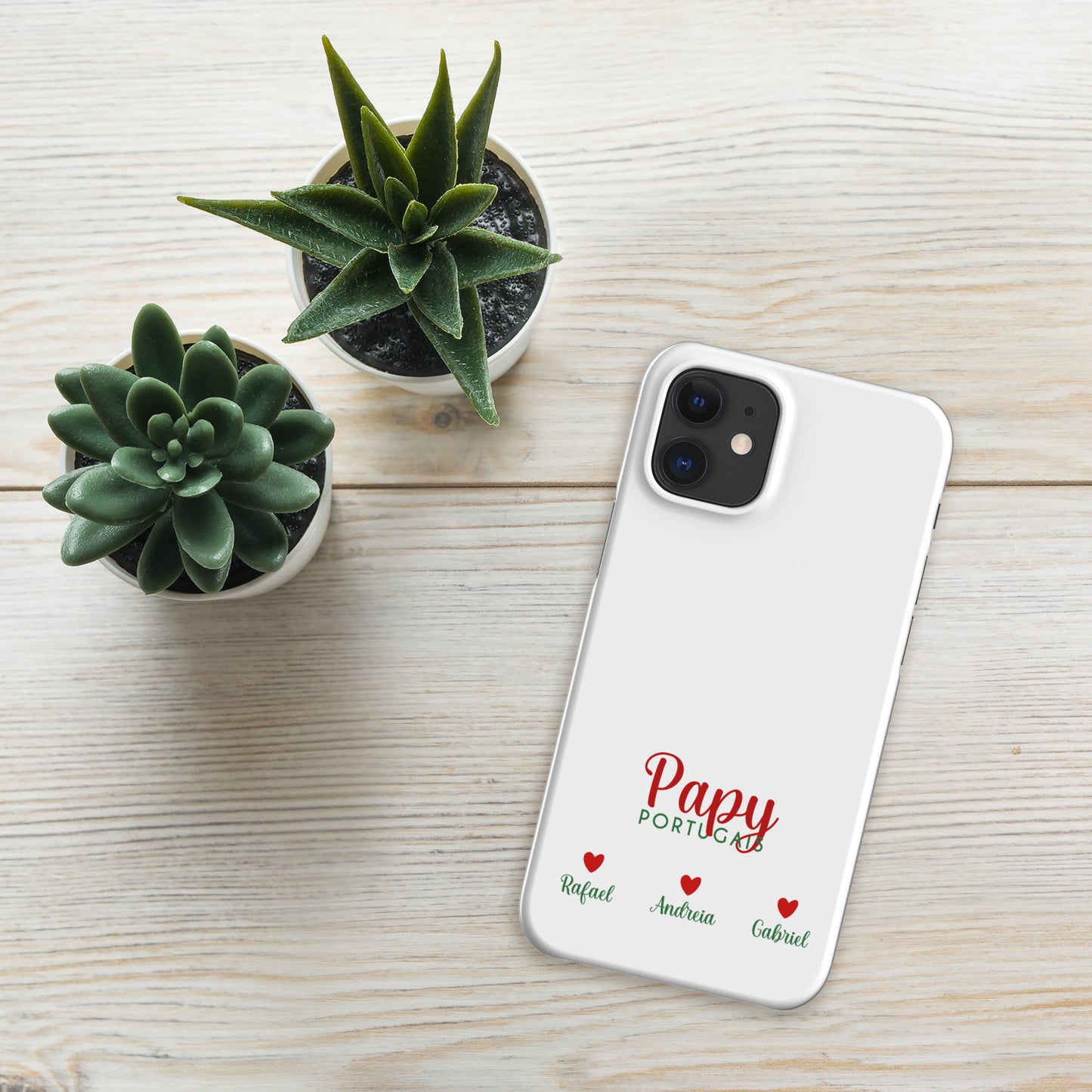 Capa rígida personalizável para iPhone “Vovô Português”