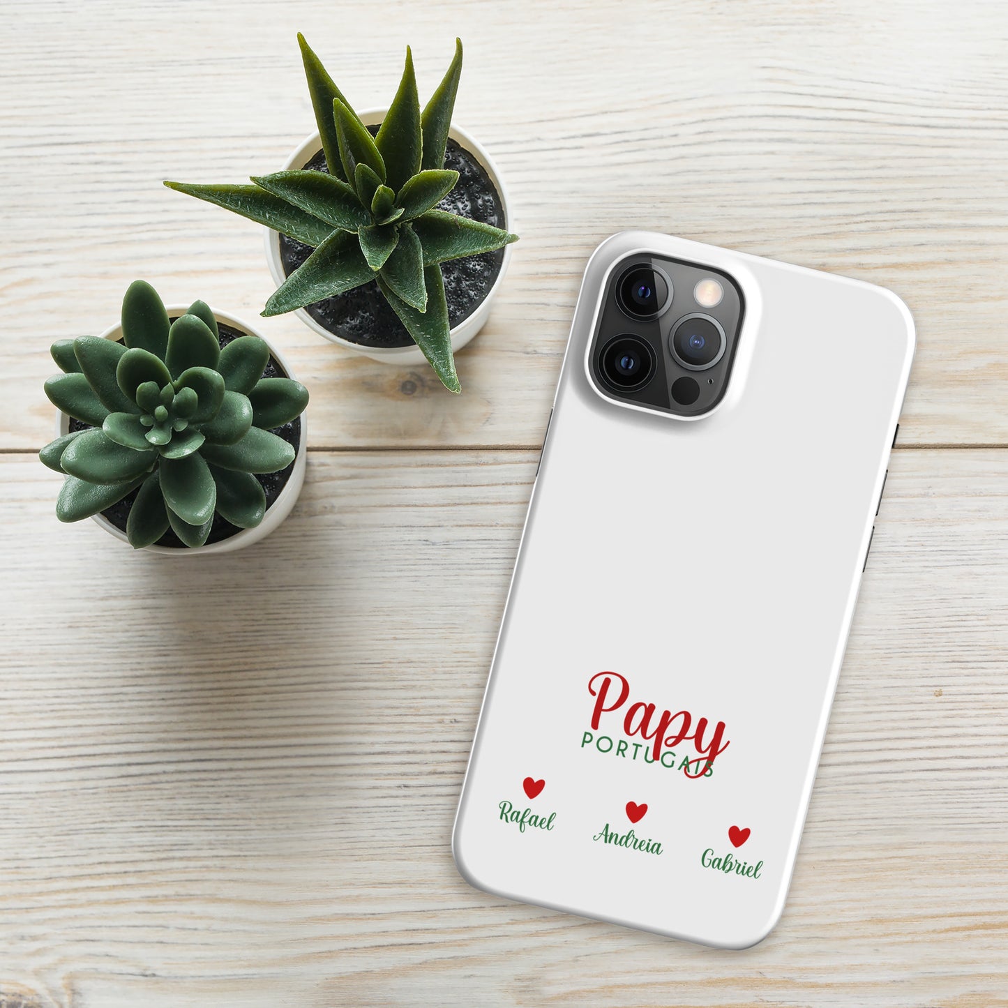 Capa rígida personalizável para iPhone “Vovô Português”